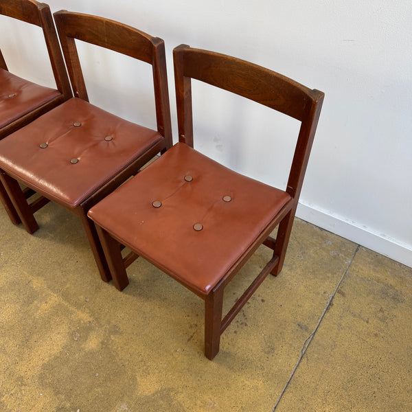 Danish Modern Teak Dining Chairs by Lennart Bende