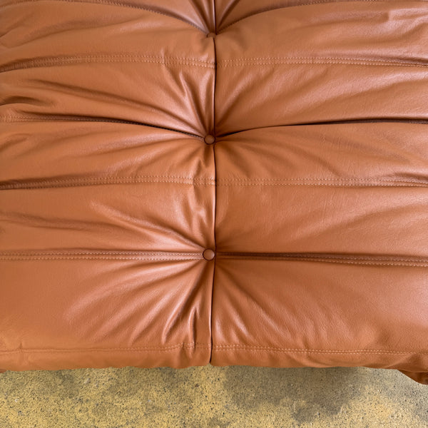 Authentic! Ligne Roset TOGO® Leather Ottoman (New Upholstery)