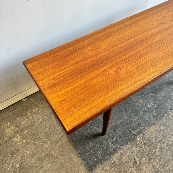 Danish Modern Teak Long coffee table