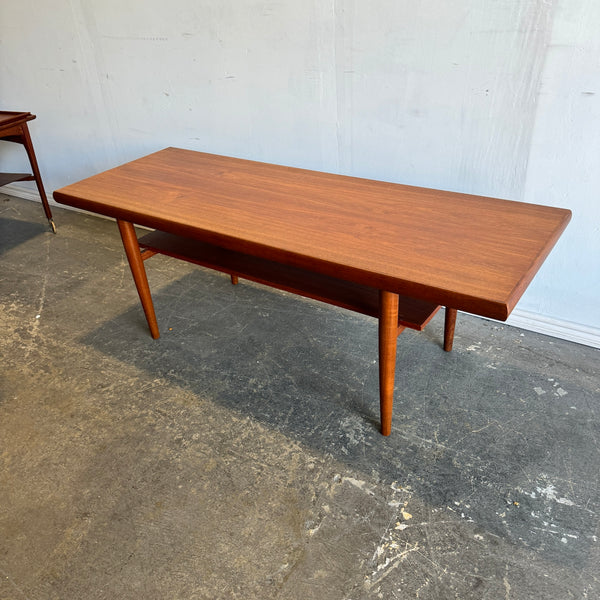 Danish Modern Teak Long coffee table