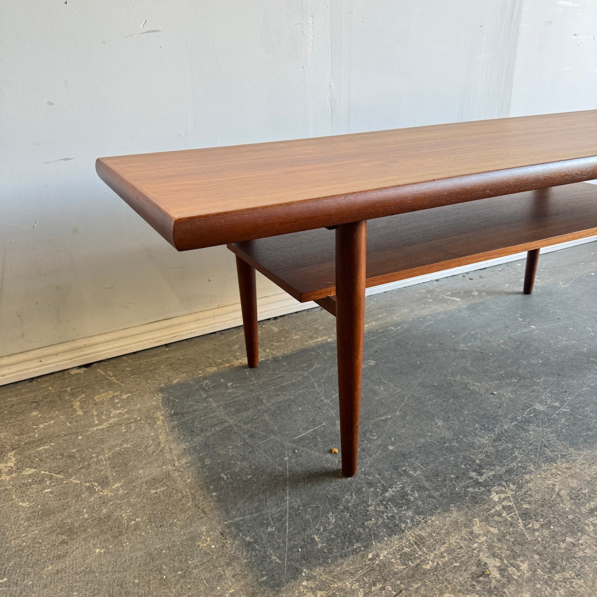 Danish Modern Teak Long coffee table