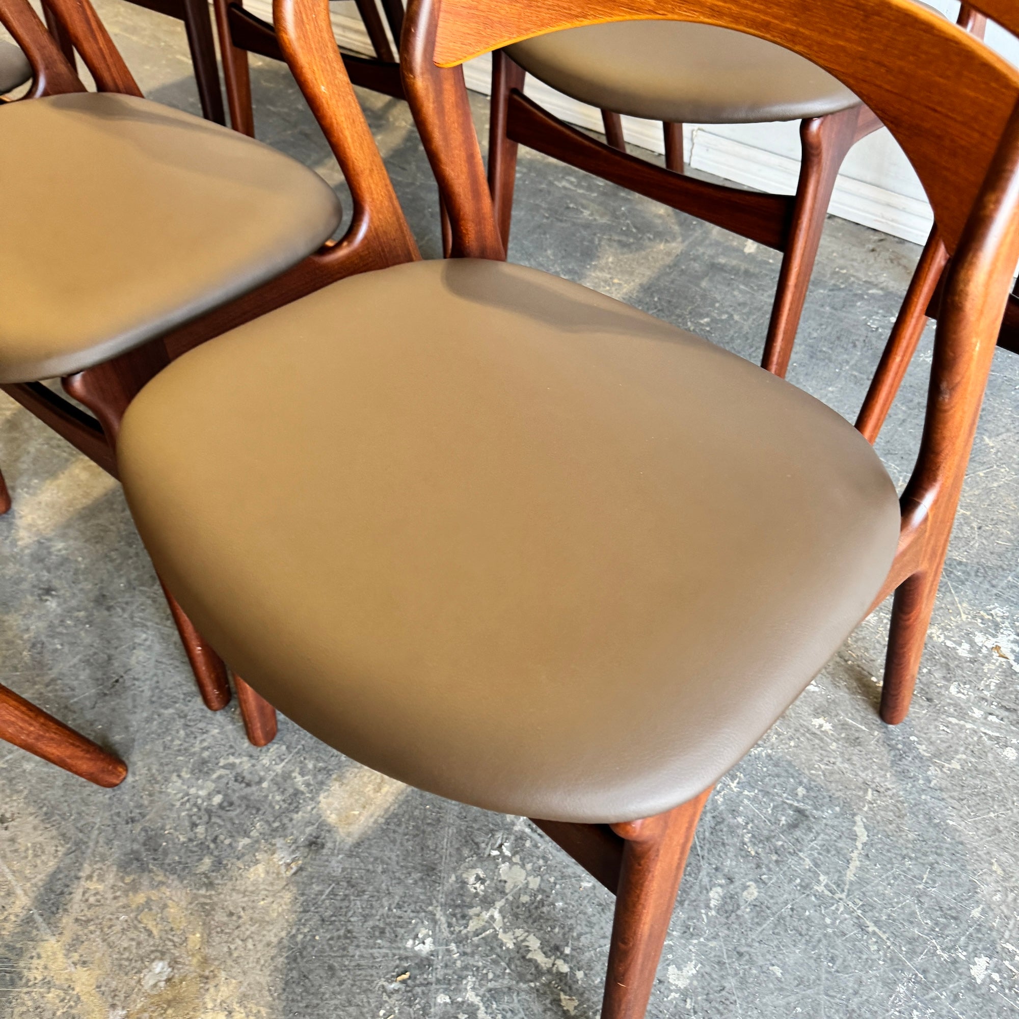 Danish Modern Erik Buch Set of 8 Model 310 Teak dining chairs