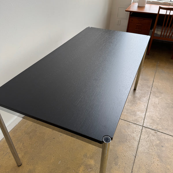 USM Haller table black linoleum (T69)