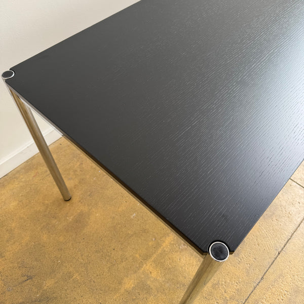 USM Haller table black linoleum (T69)