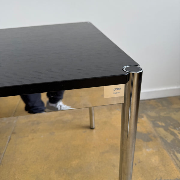 USM Haller table black linoleum (T69)