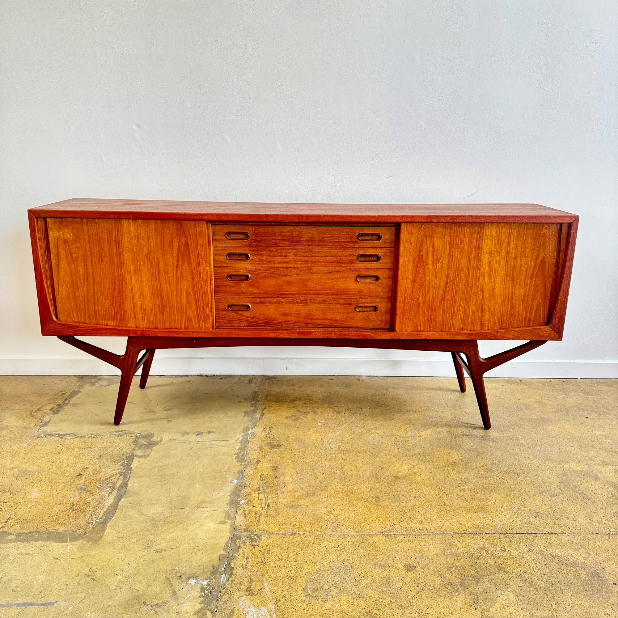 Danish Modern Teak Credenza by Harry Ostergaard