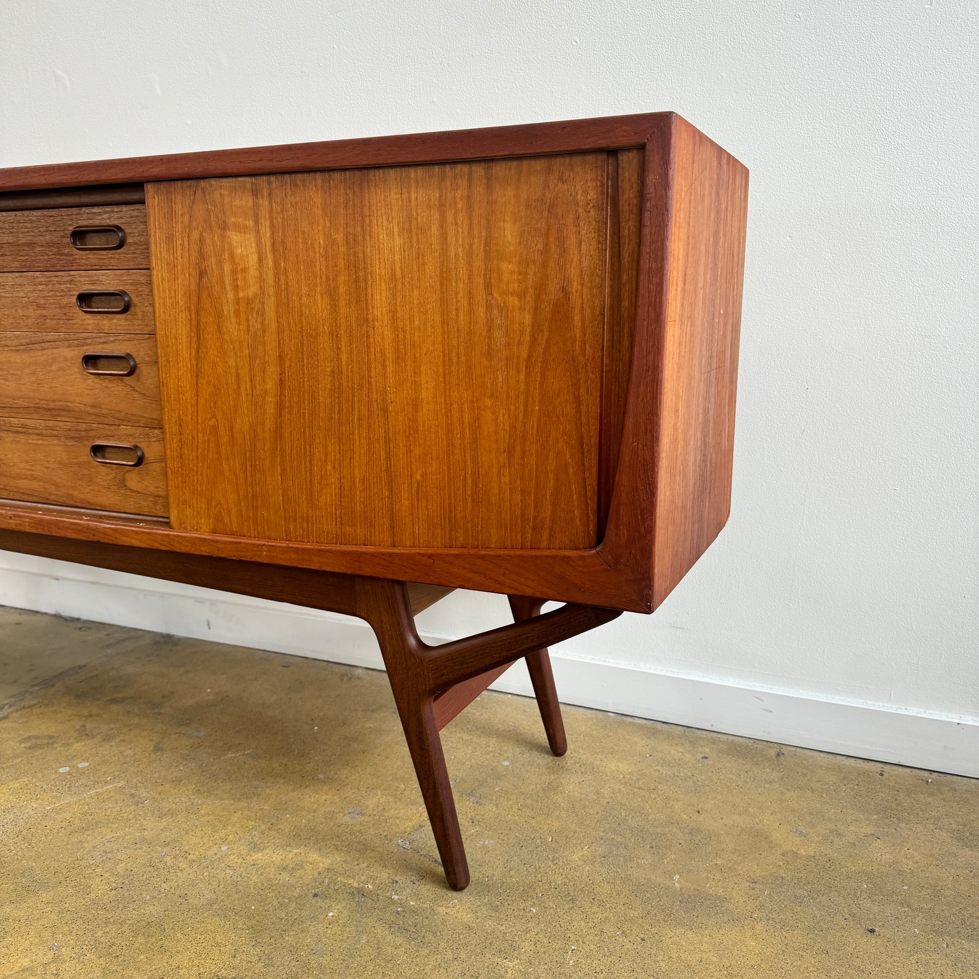 Danish Modern Teak Credenza by Harry Ostergaard