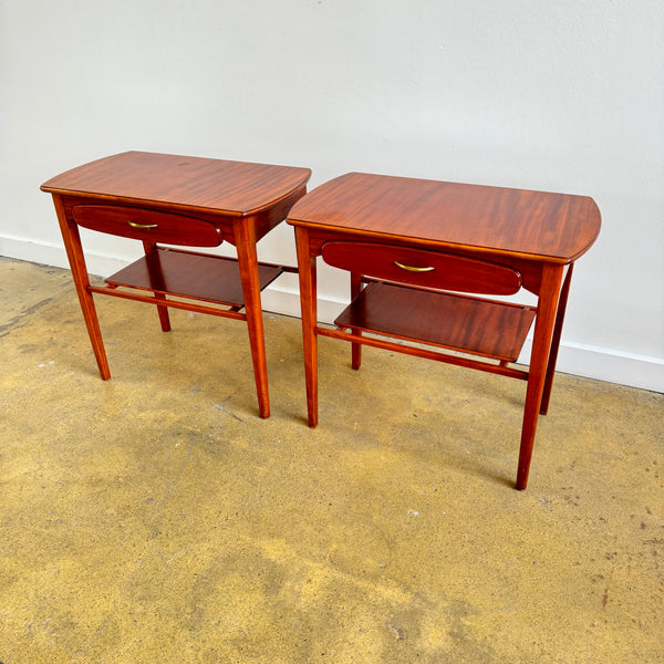 Danish Modern Teakwood Pair of Nightstands