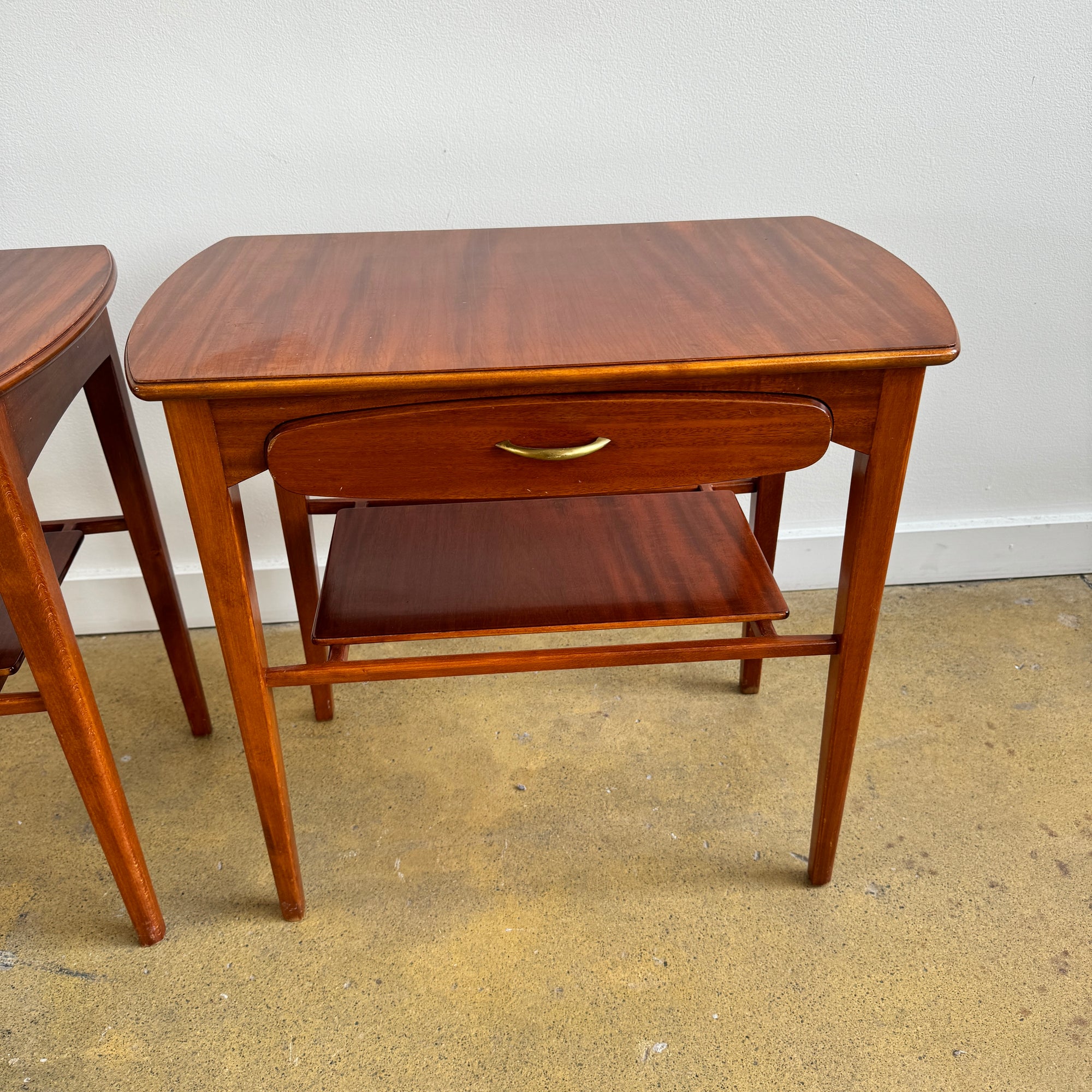 Danish Modern Teakwood Pair of Nightstands