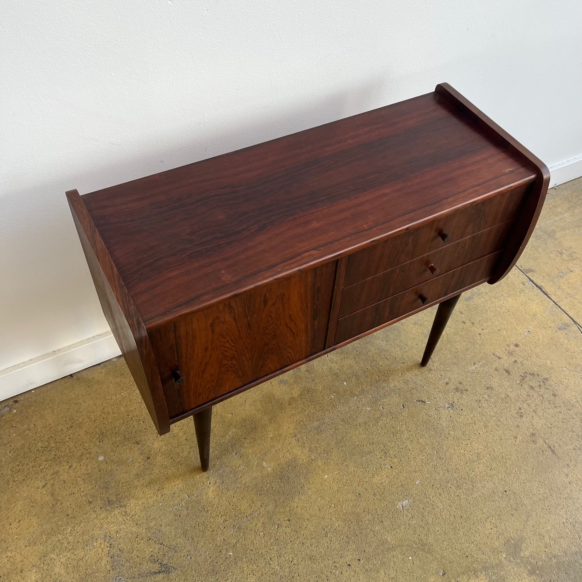 Danish Modern Rosewood Small Entryway Storage