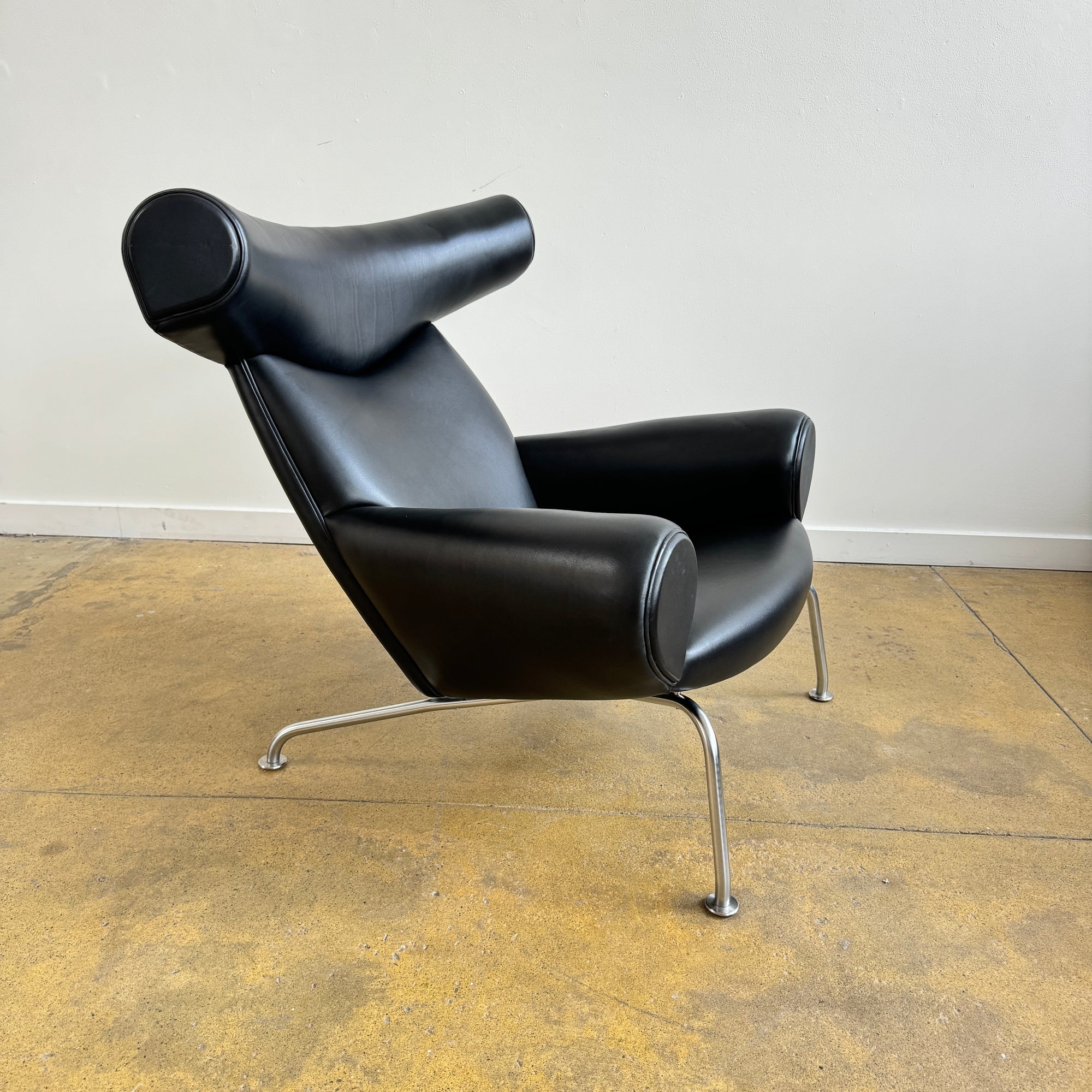 Rare! Hans Wegner Leather OX chair for Erik Jørgensen