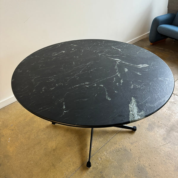 Rare! Herman Miller Eames Wisconsin Marble Round Dining Table