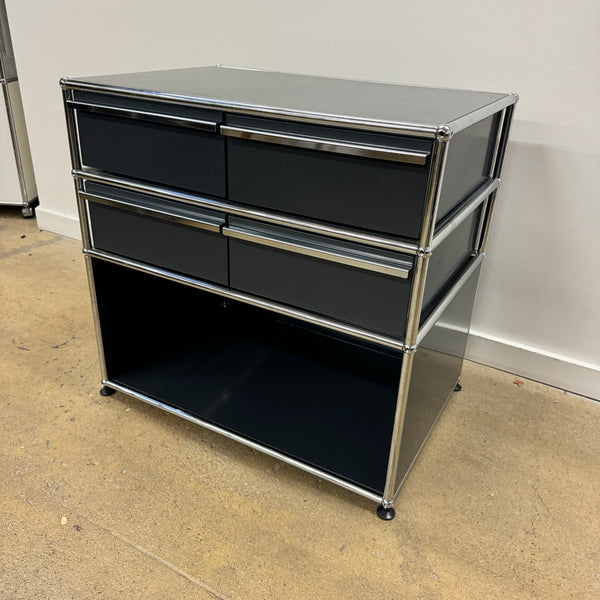 USM Haller Custom 4 Drawer Storage Unit (Anthracite Grey)