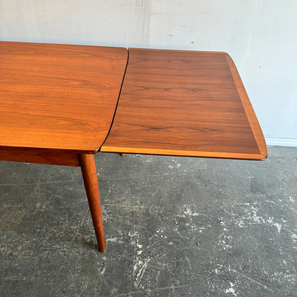 Danish Modern Arne Vodder Style Teak Dining Table