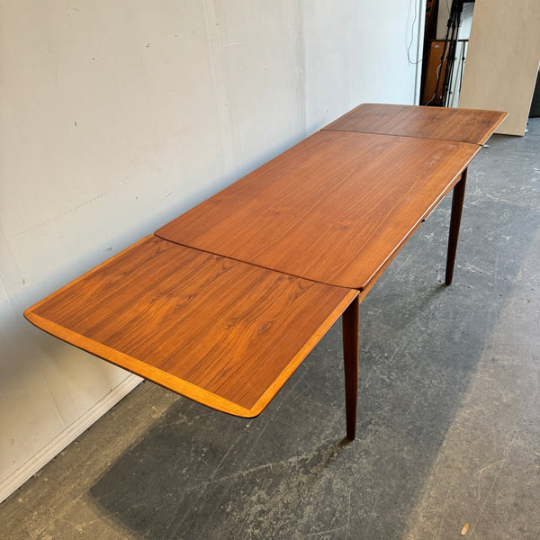 Danish Modern Arne Vodder Style Teak Dining Table