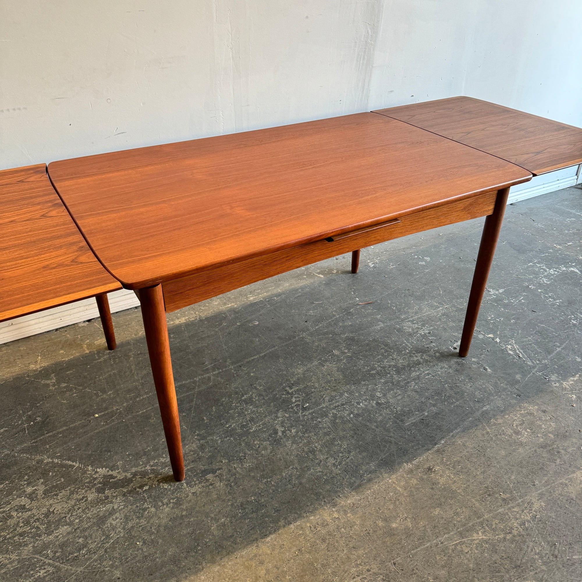 Danish Modern Arne Vodder Style Teak Dining Table