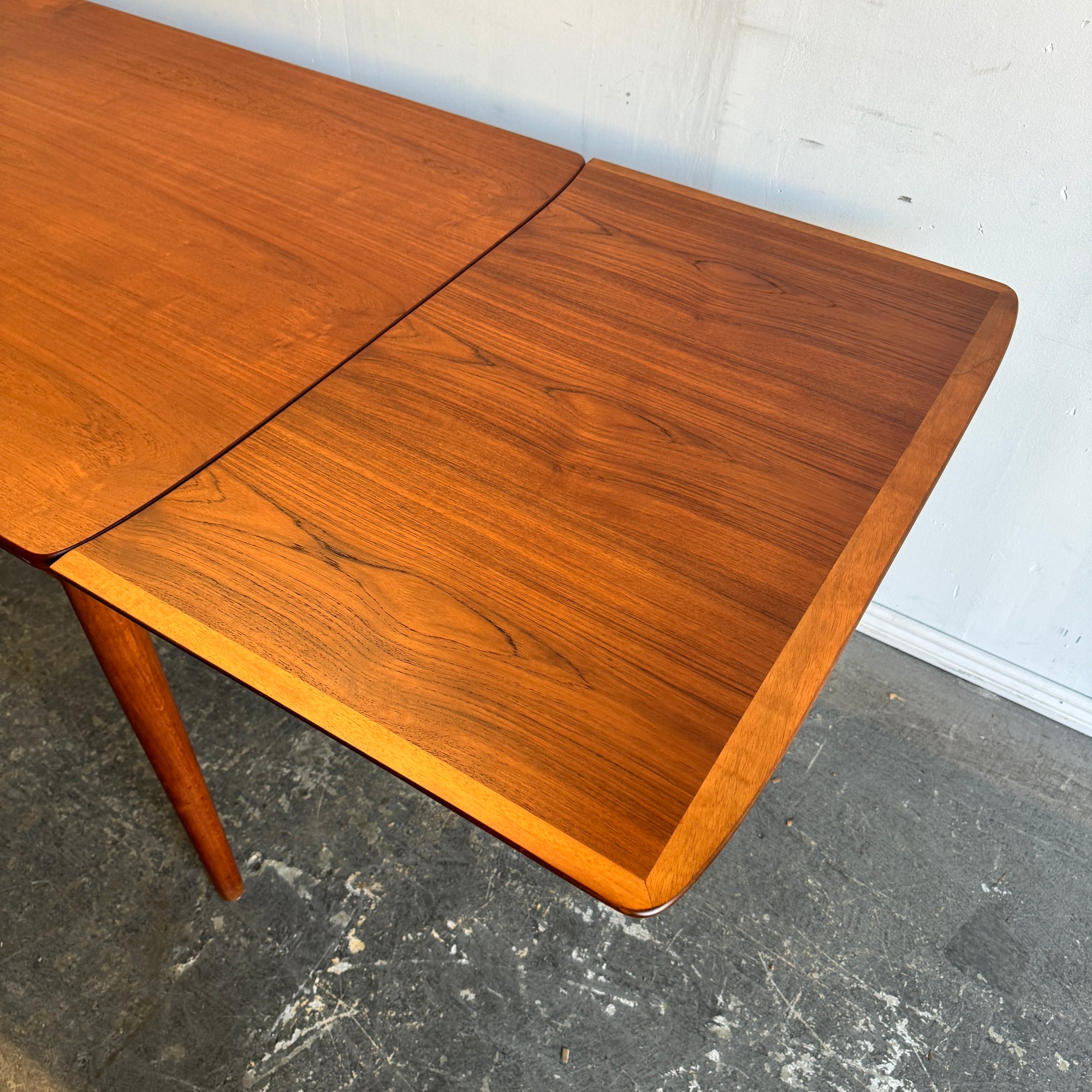 Danish Modern Arne Vodder Style Teak Dining Table