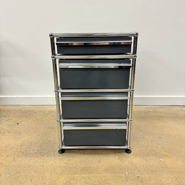 USM Haller 4 Drawer File Pedestal (Anthracite Grey)