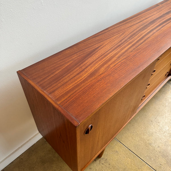 Danish Modern Teak Sideboard with 4 Drawers (Refinished)