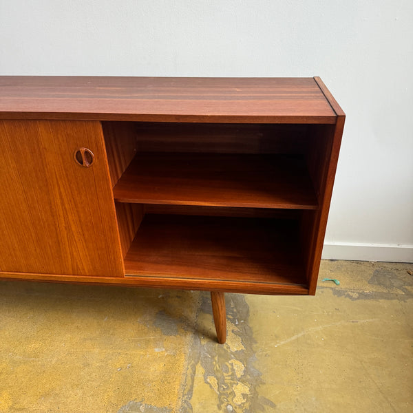 Danish Modern Teak Sideboard with 4 Drawers (Refinished)