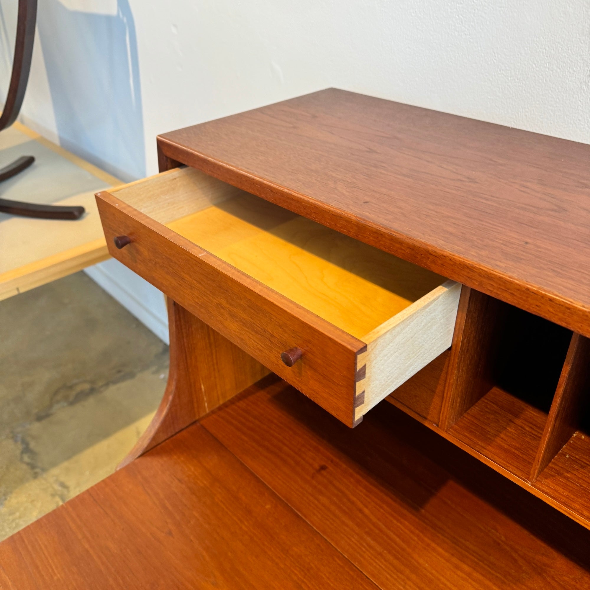 Danish Modern Borge Mogensen Secretary desk Teak for Soborg Mobelfabrik (Refinished)