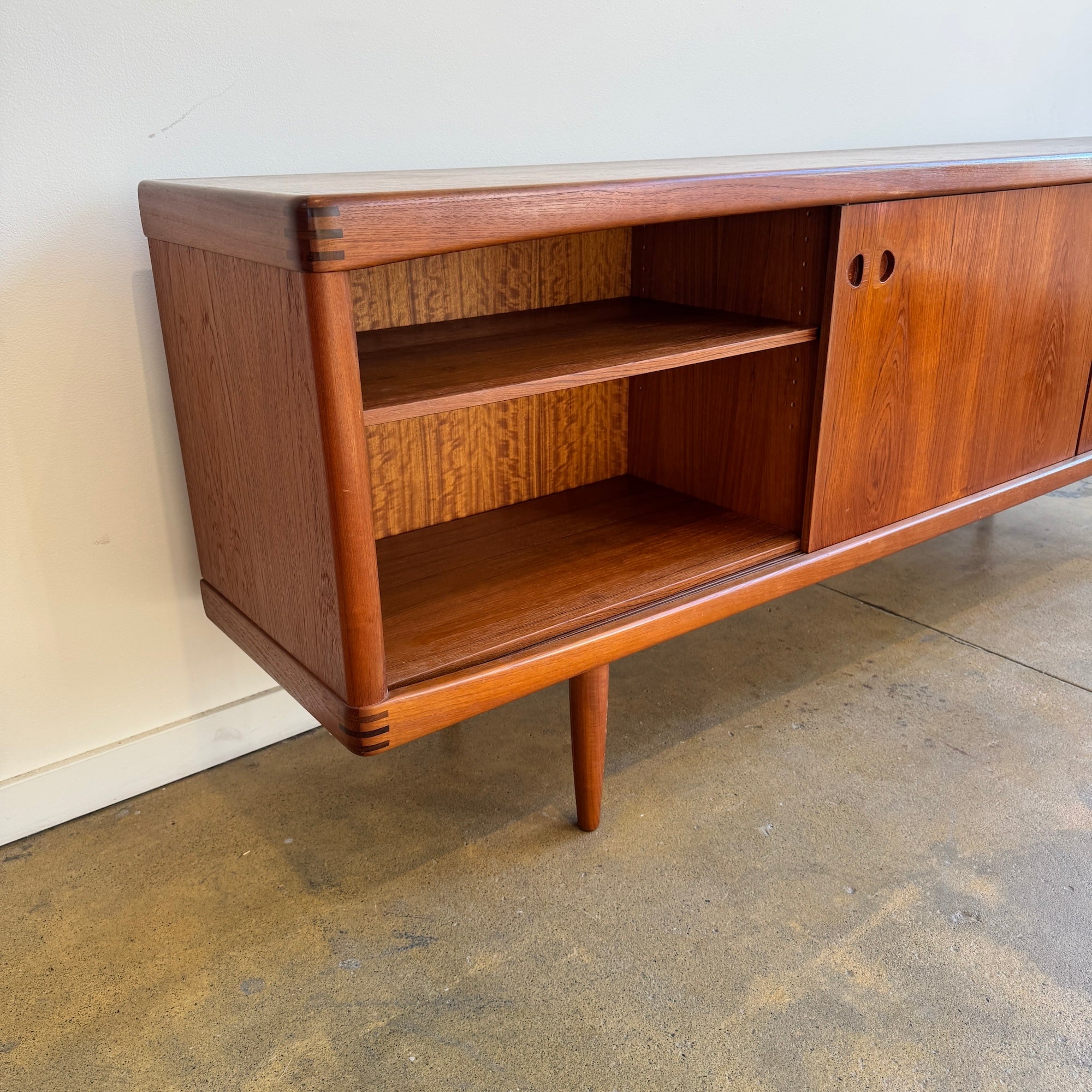 Danish Modern Teak Credenza by H.W. Klein for Bramin