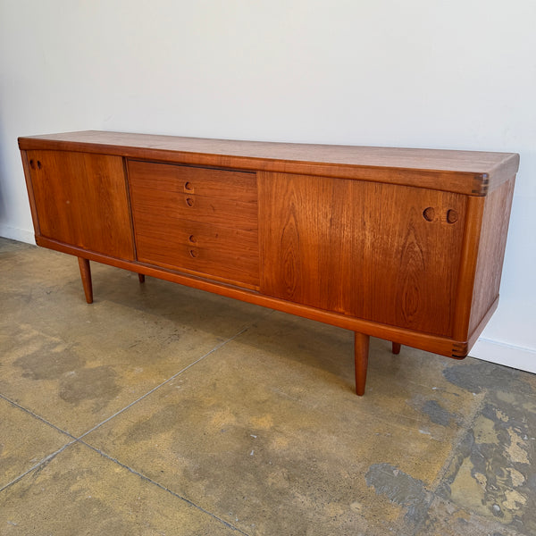 Danish Modern Teak Credenza by H.W. Klein for Bramin