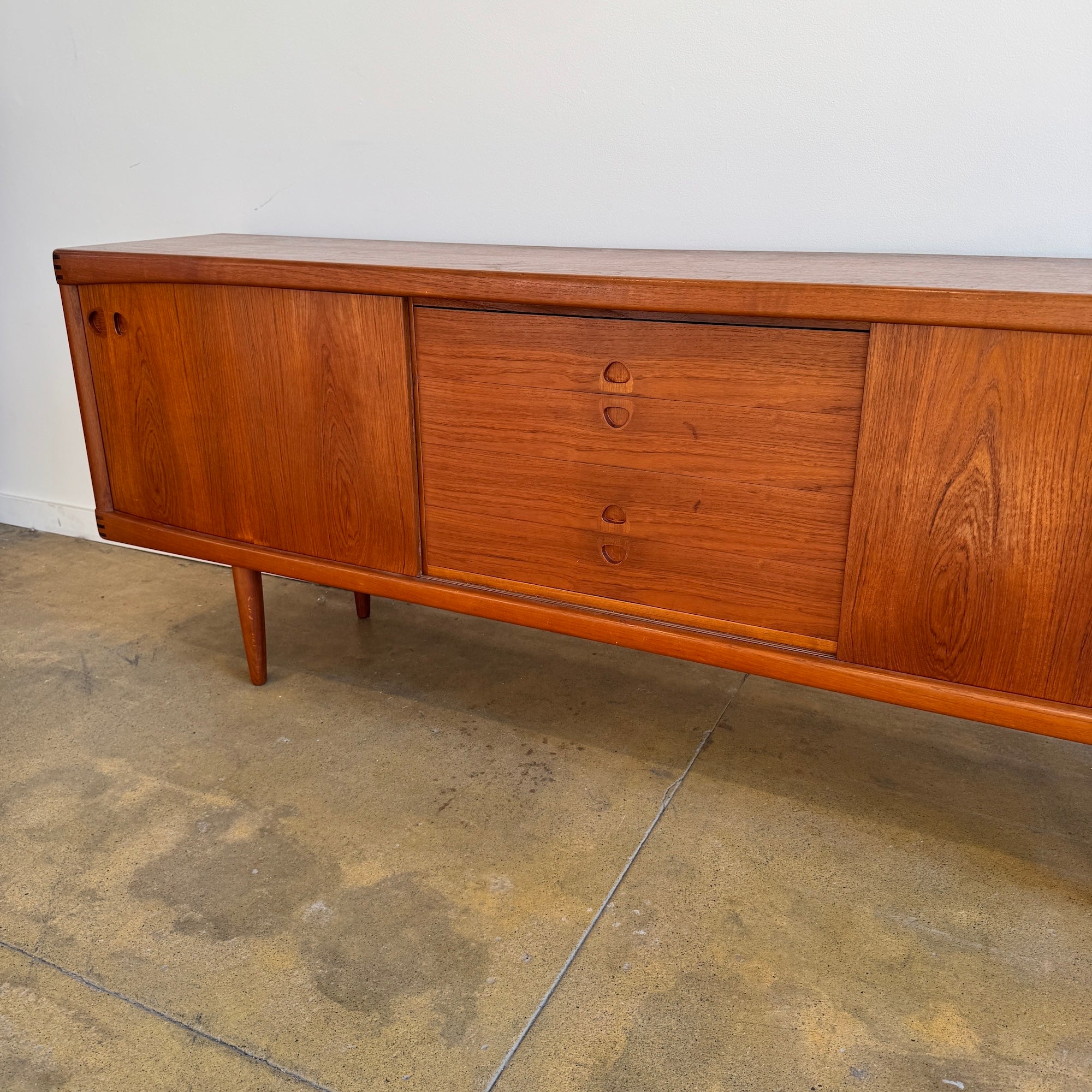 Danish Modern Teak Credenza by H.W. Klein for Bramin