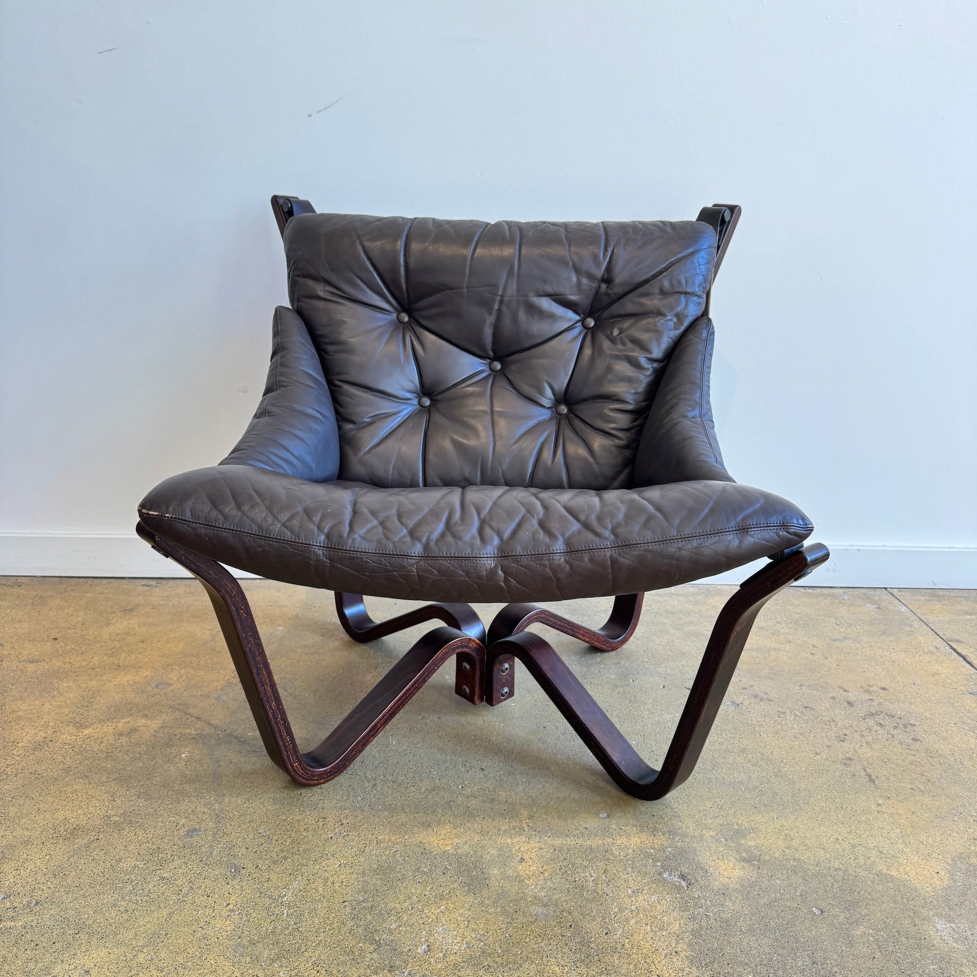 Vintage Norwegian "Viking" Lounge Chair Jim Myrstad Brunstad Møbelfabrikk