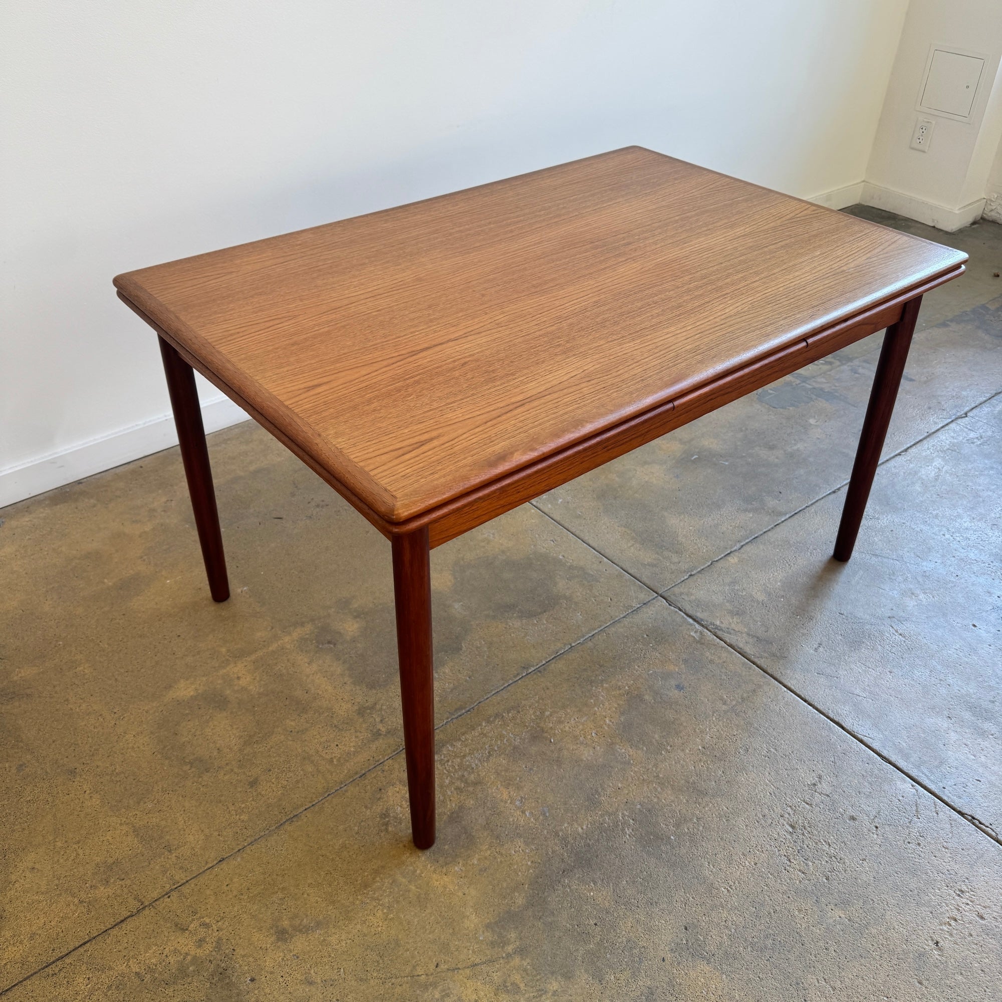 Danish Modern Expandable Teak Dining Table (Refinish)