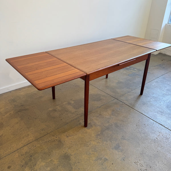 Danish Modern Expandable Teak Dining Table (Refinish)