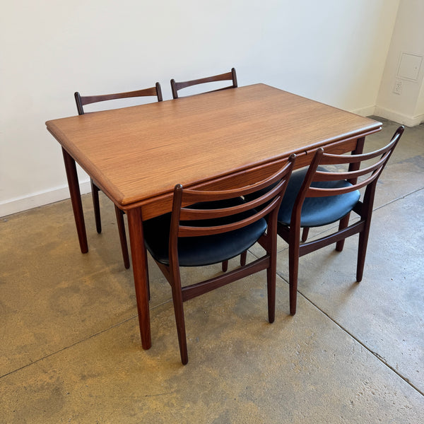 Danish Modern Expandable Teak Dining Table (Refinish)