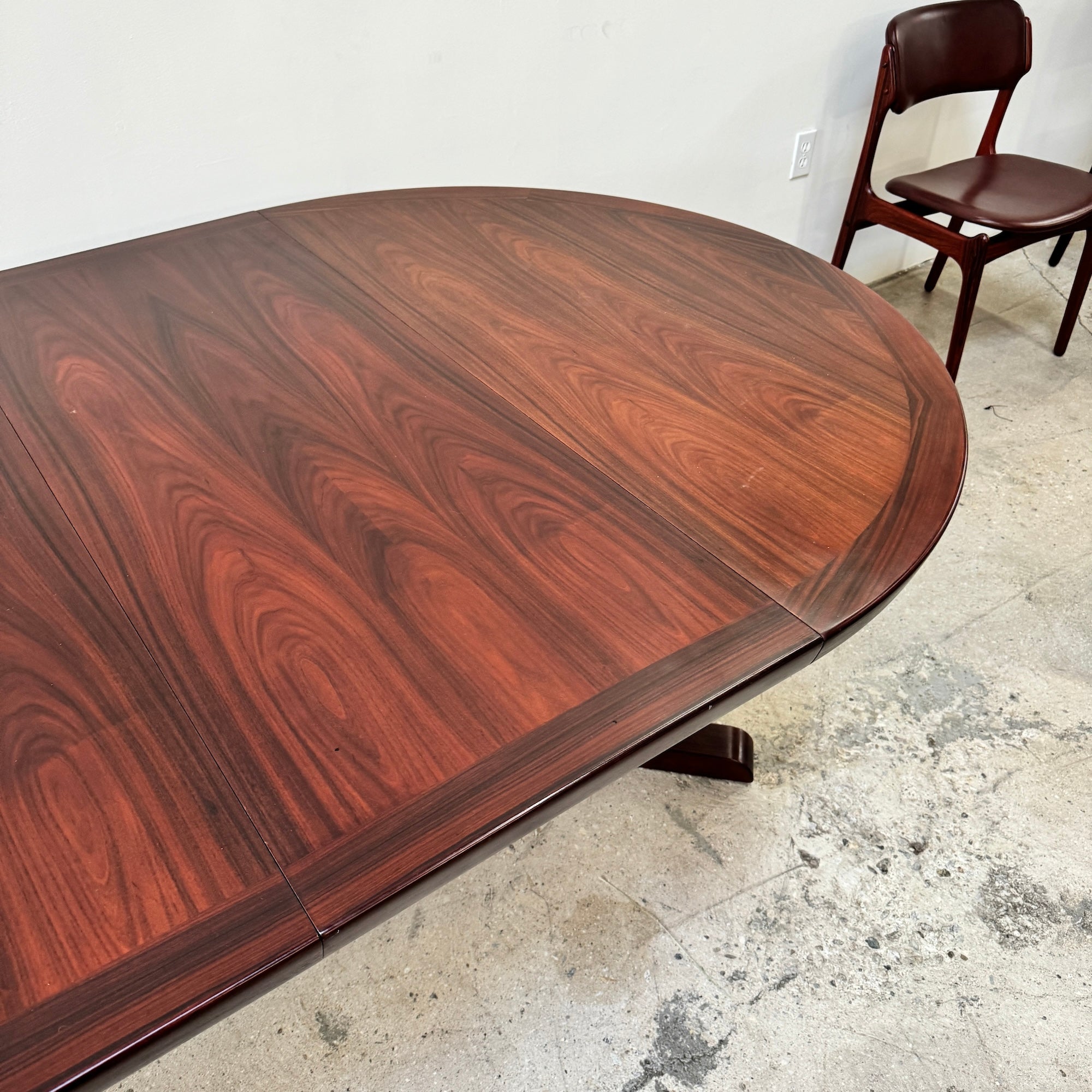 Danish Modern Rosewood Extension Dining Table by Skovby