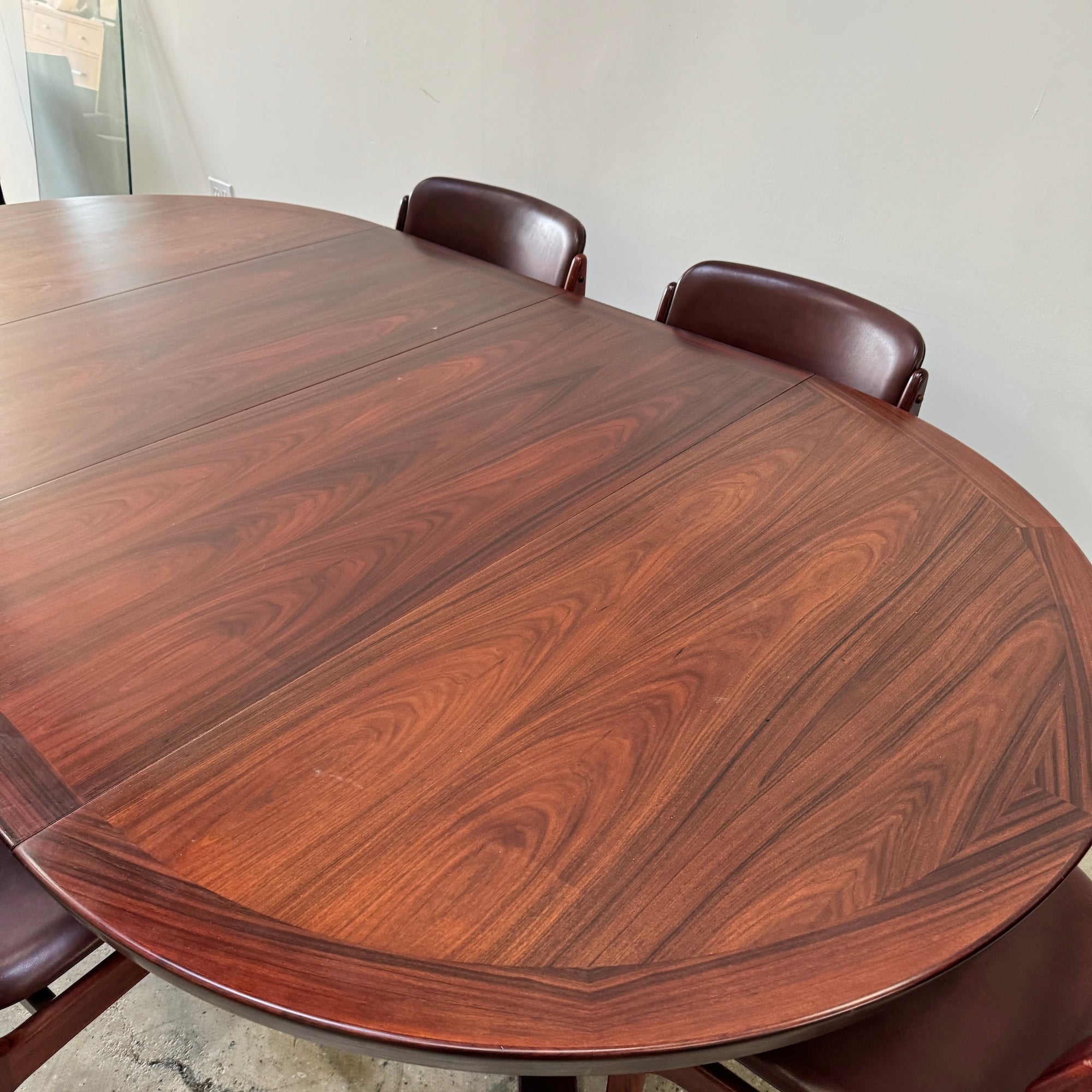 Danish Modern Rosewood Extension Dining Table by Skovby