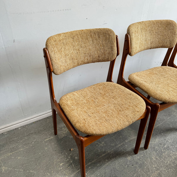 Danish Modern Erik Buch Model 49 Set of 6 teak chairs