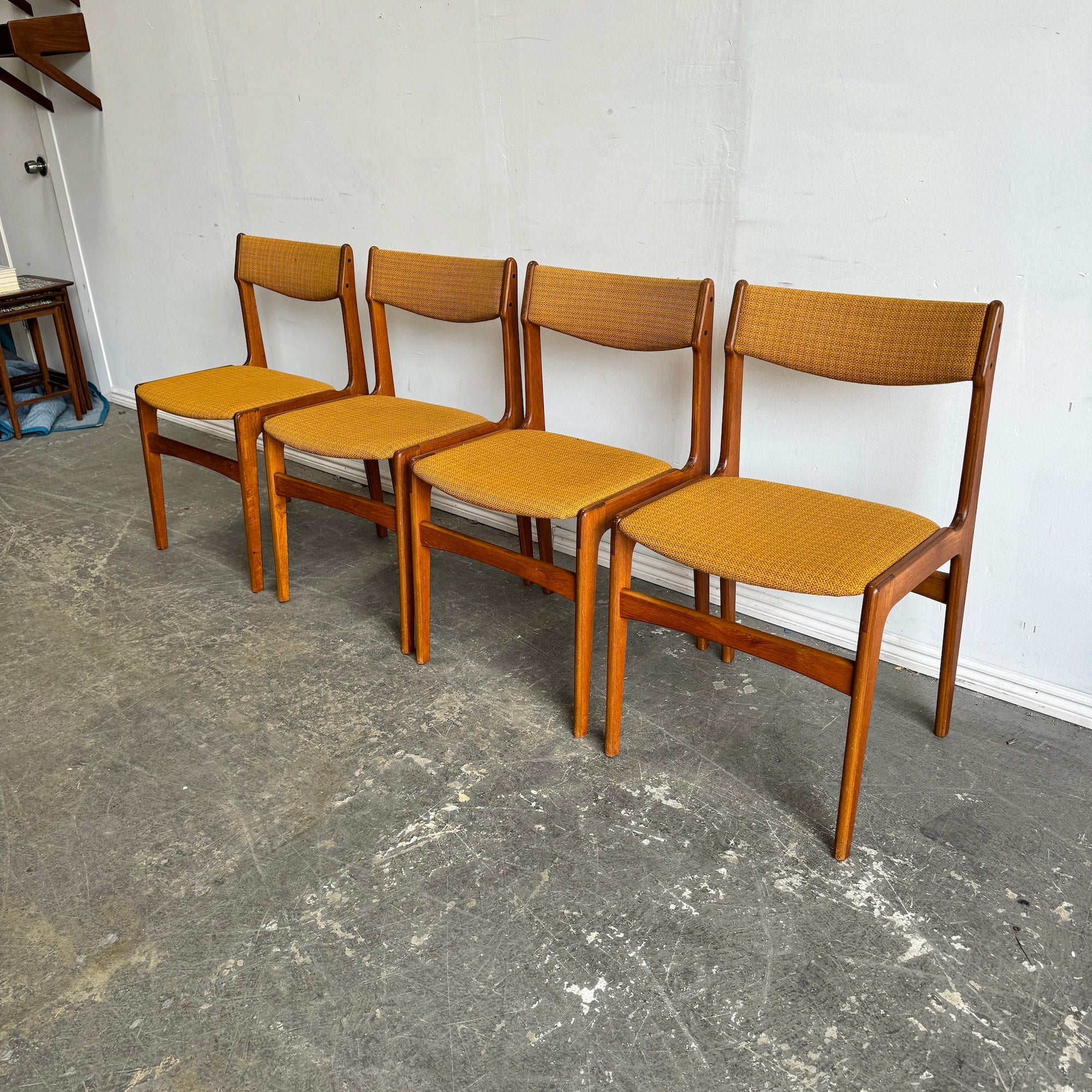 Danish Modern Erik buch set of 4 teakwood dining chairs