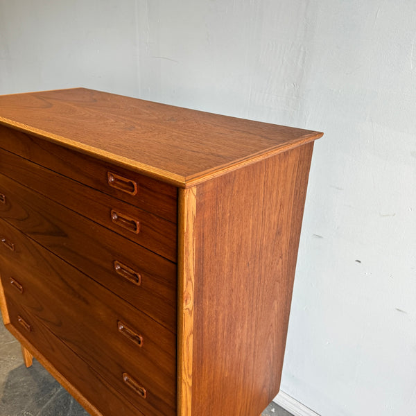 Vintage Mid Century Modern Teak Tall Dresser