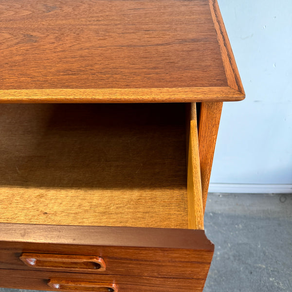 Vintage Mid Century Modern Teak Tall Dresser