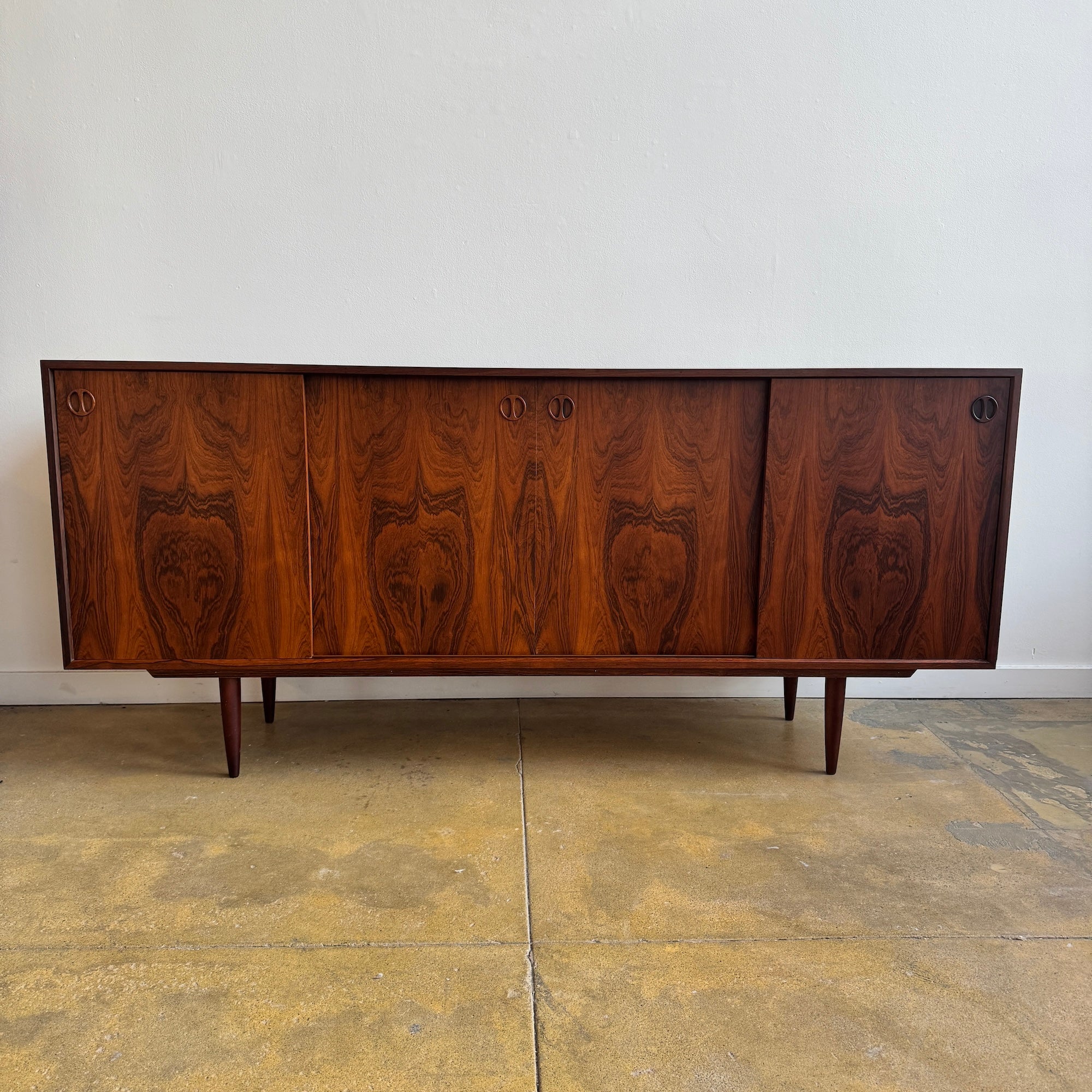 Danish Modern Rosewood Tall Sideboard (Refinished)