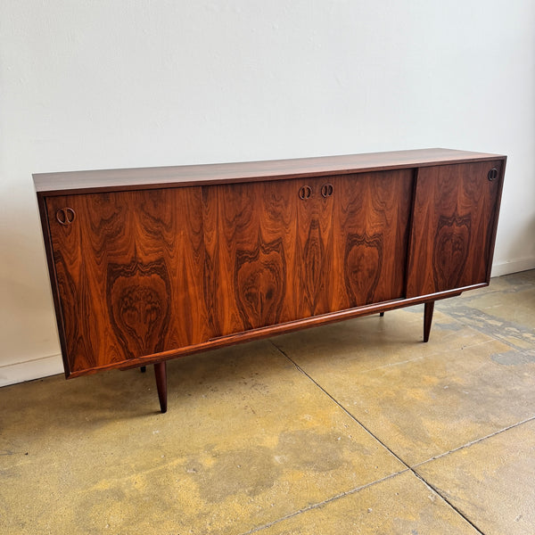 Danish Modern Rosewood Tall Sideboard (Refinished)