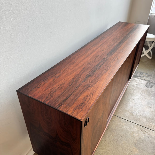 Danish Modern Rosewood Tall Sideboard (Refinished)