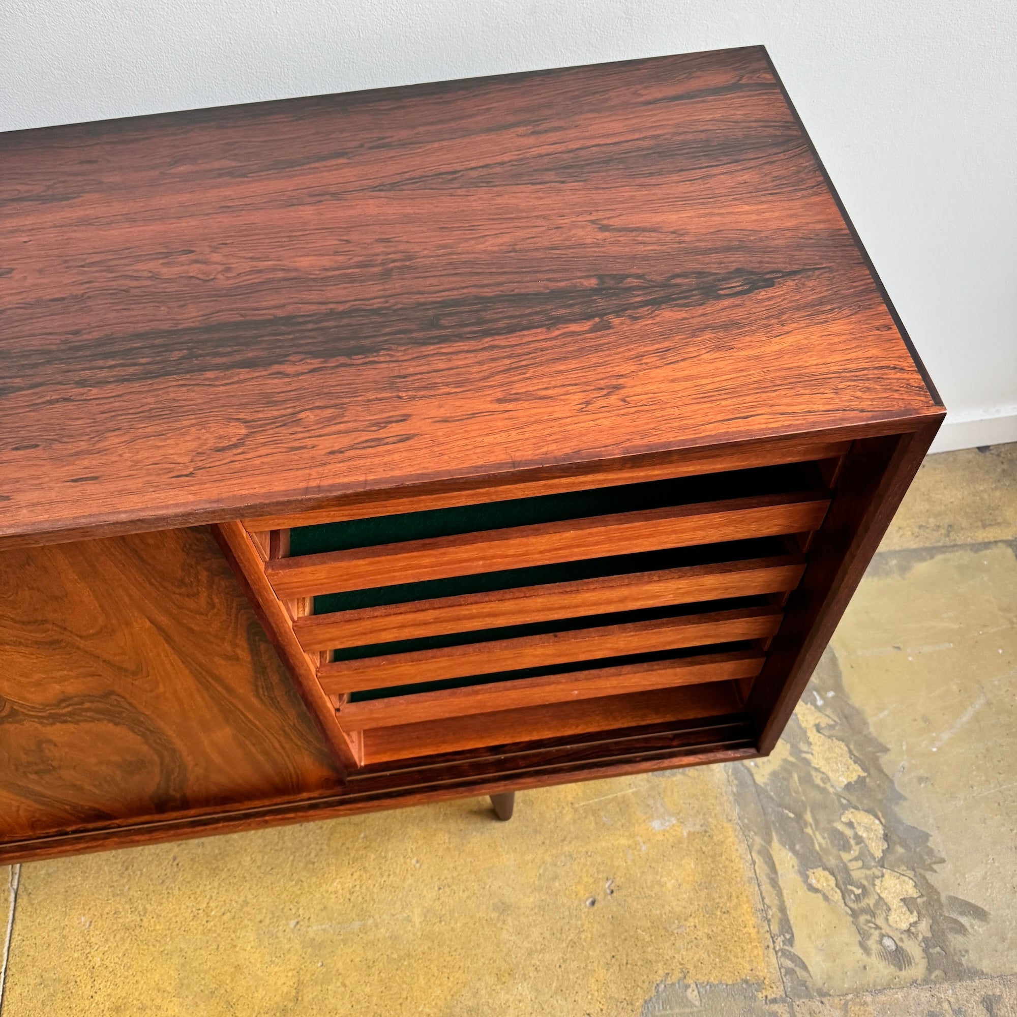 Danish Modern Rosewood Tall Sideboard (Refinished)