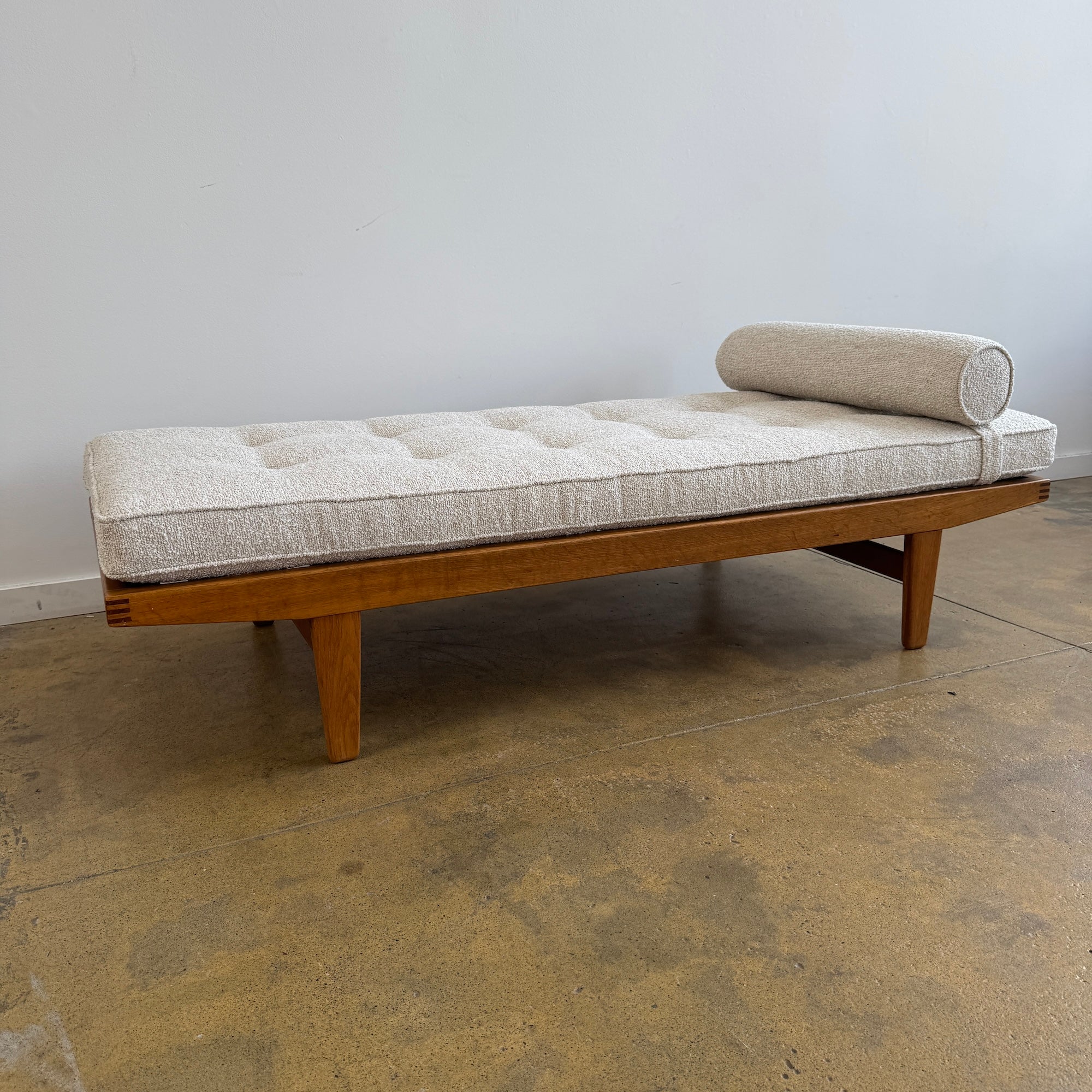 Danish Modern Poul M. Volther for FDB Møbler Oakwood Daybed (New Upholstery)