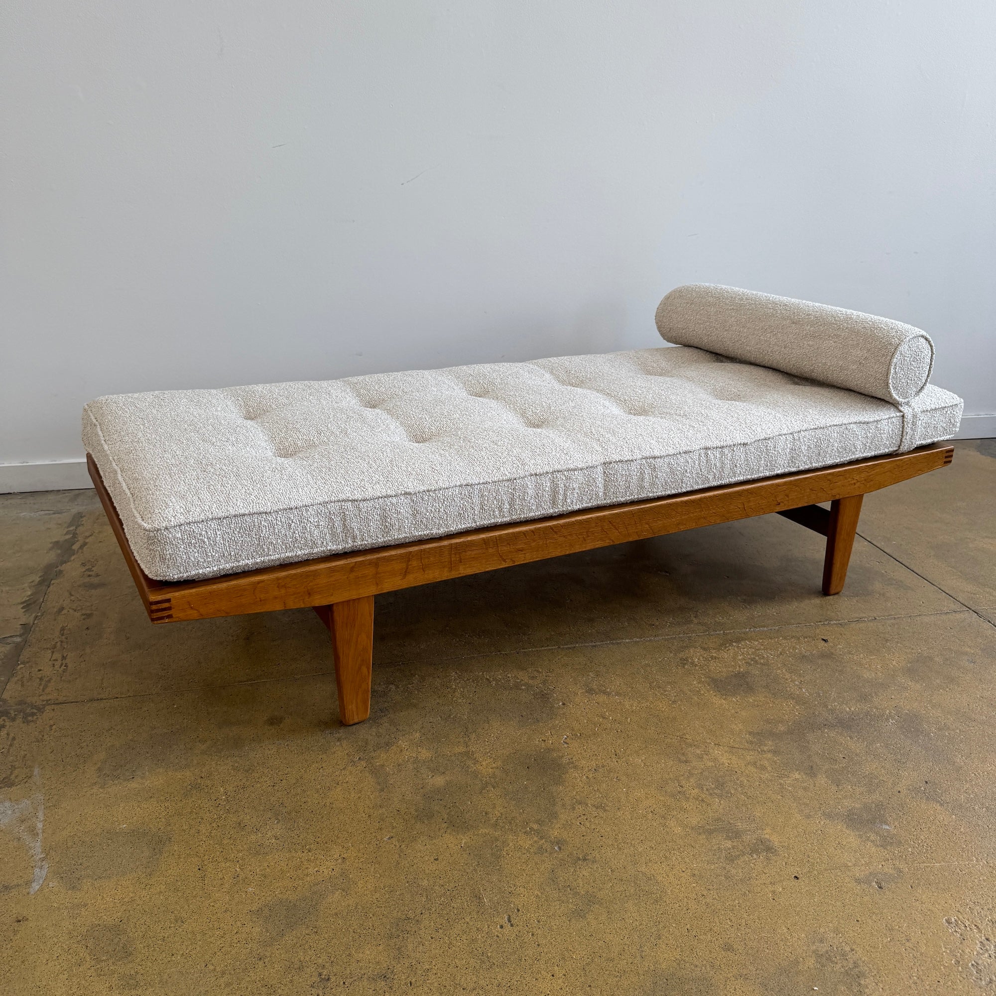 Danish Modern Poul M. Volther for FDB Møbler Oakwood Daybed (New Upholstery)