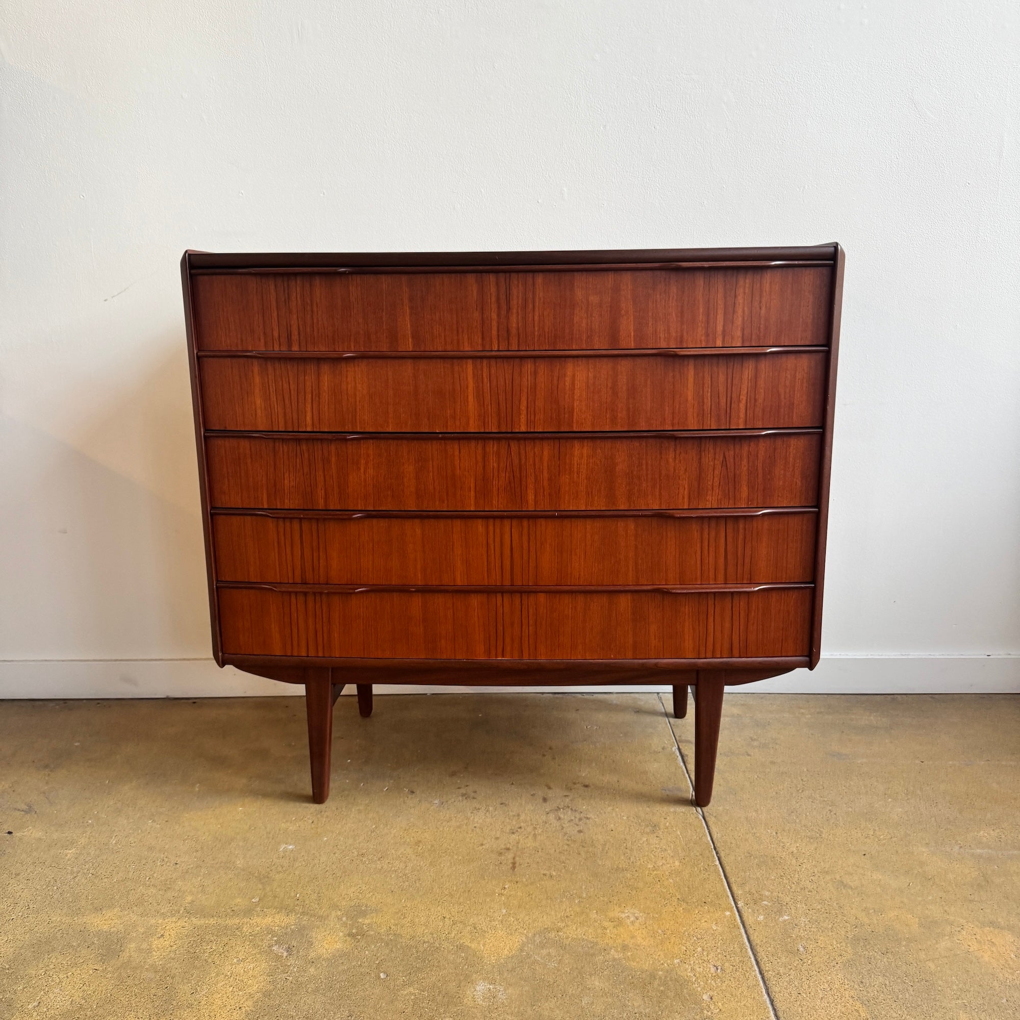 Danish Modern teak Dresser by Vordingborg Møbelfabrik (Refinished)