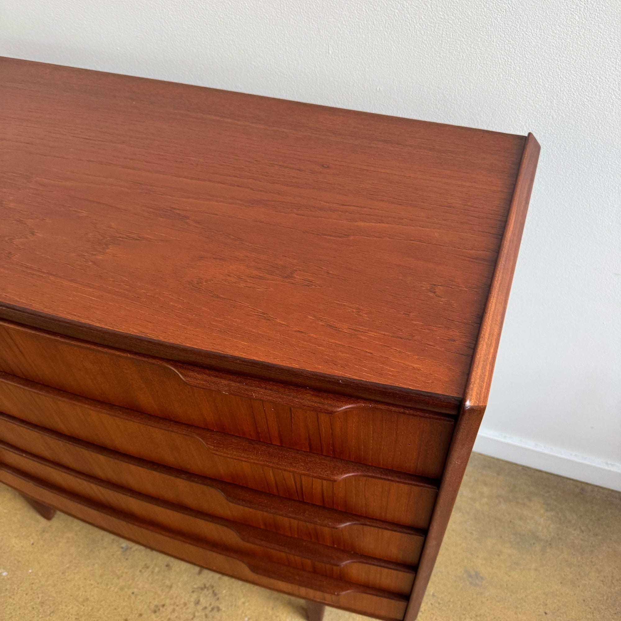 Danish Modern teak Dresser by Vordingborg Møbelfabrik (Refinished)