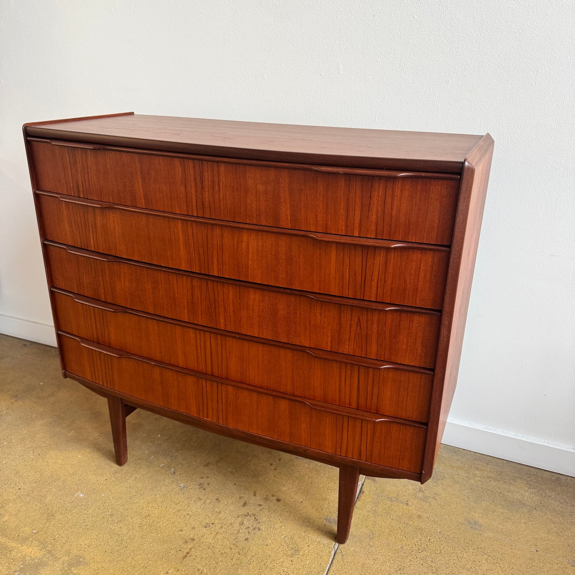 Danish Modern teak Dresser by Vordingborg Møbelfabrik (Refinished)