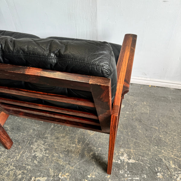 Danish Modern ILLUM WIKKELSØ Rosewood "Capella sofa for Eilersen