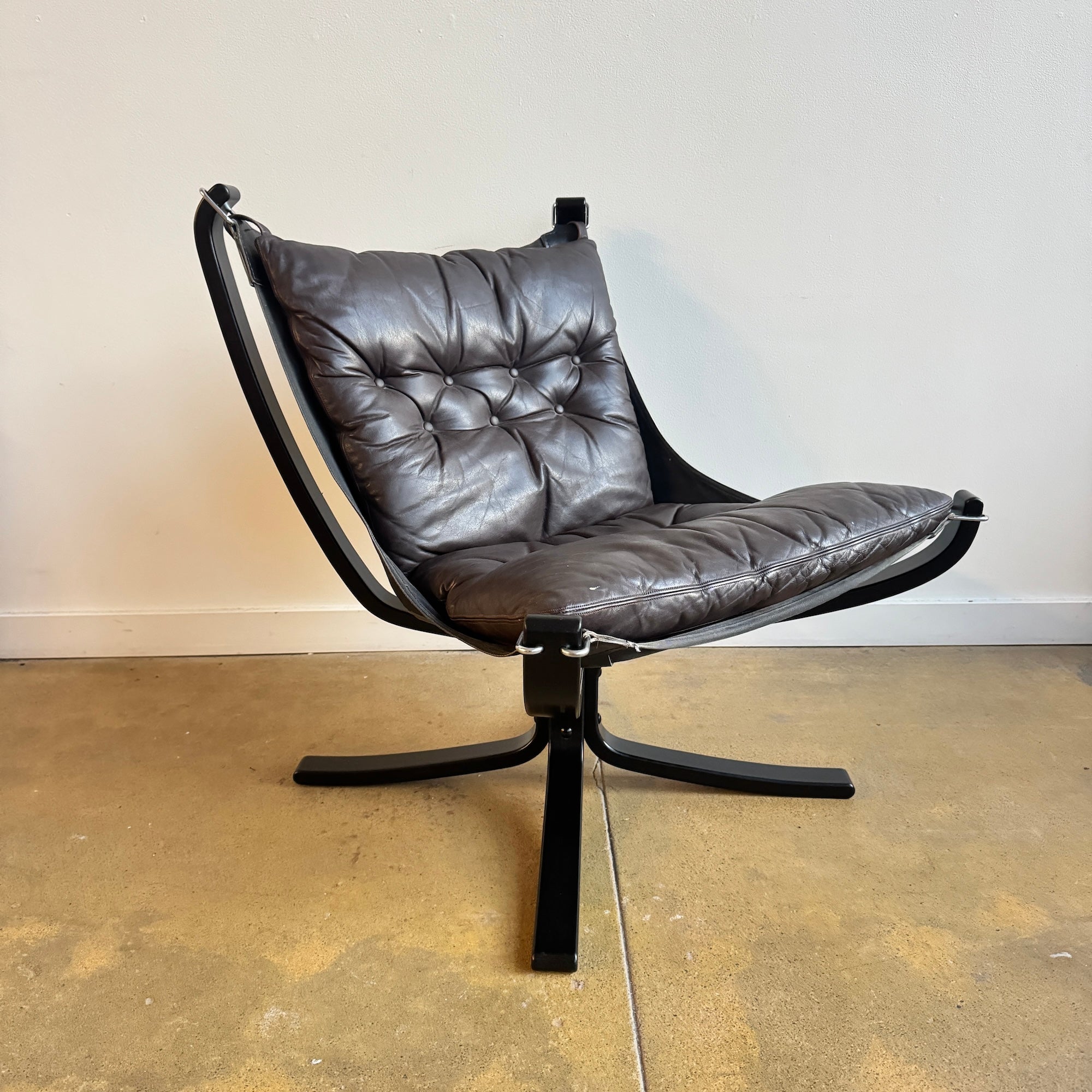 Vintage Sigurd Ressell Falcon Lounge Chair (Black)