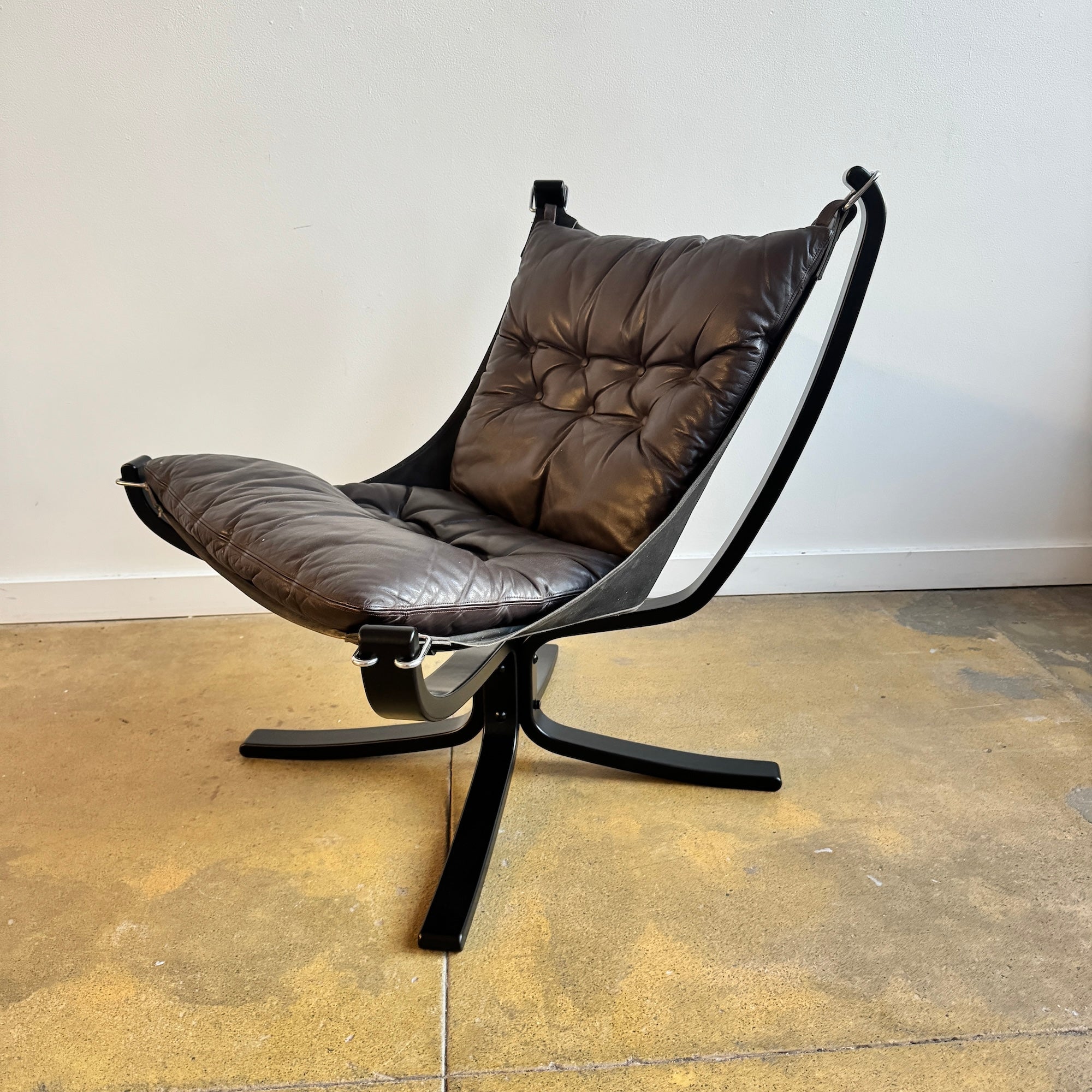 Vintage Sigurd Ressell Falcon Lounge Chair (Black)